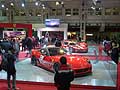 Stand Ferrari con la Ferrari 599XX e le Ferrari F430 GTC al Motor Show 2009