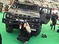 Esercito militare mezzo blindato 4x4 al Motor Show di Bologna edizione 2009