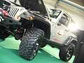 Team e scuderie, accessori e aftermarket per auto. Jeep Wrangler Rubicon detaglio gomme al Motor Show di Bologna 2009