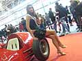 Auto storica Ferrari e Miss del Motor Show al Salone di Bologna 2009