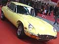 Auto d'epoca Jaguar E-Typre auto d'epoca gialla al Motor Show di Bologna 2009