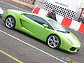 Lamborghini Show al Motor Show di Bologna con la Lamborghini Gallardo green
