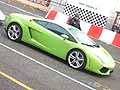Lamborghini Show al Motor Show di Bologna con la Lamborghini Gallardo green