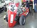 Formula Legend Bolide d'epoca Cooper Maserati T51 motore e cofano posteriore aperto al Motor Show di Bologna 2009 nell'Area Paddock non accessibile al