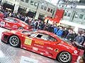 Le vetture Ferrari F430 GTC del campionato Fia GT2 esposte al Salone di Bologna 2009 