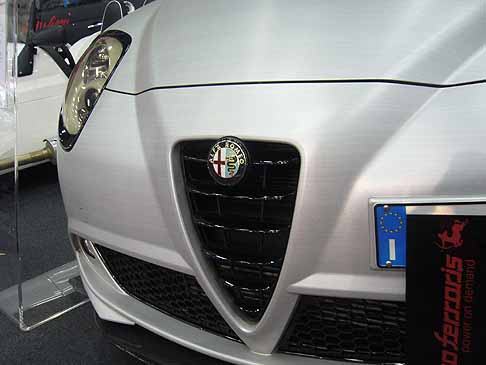 Motor Show - Team e scuderie, accessori e aftermarket per auto. Alfa Romeo  Mito calandra al Salone di Bologna 2009