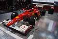 Monoposto Ferrari di Formula 1 nel circuito Mobil 1 Arena del Motor Show di Bologna