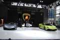 Panoramica e brand Lamborghini al Parigi Motor Show 2010
