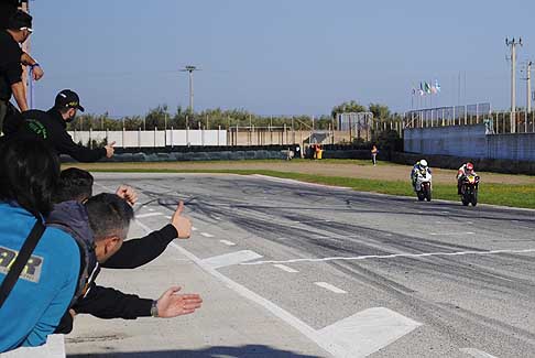 Open Amatori/Rookies - Duo di testa rettilineo Belviso insegue Anastasia 3^ gara del Trofeo Inverno 2015, presso lAutodromo del Levante