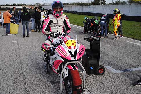 Trofeo Inverno - Maza Stefano su Yamaha, atmosfere pregara 600 Open al Trofeo Inverno 2015 presso lAutodromo del Levante di Binetto