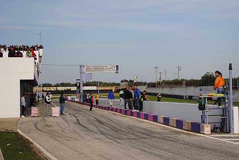 Trofeo Inverno - Melone Alessandro su moto Suzuki sul rettilineo in gara per il Trofeo Inverno 2015 presso lAutodromo del Levante a Binetto