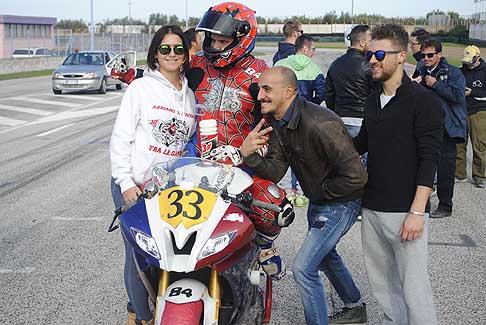 Trofeo Inverno - Moreo Francesco su Yamaha, atmosfere pregara 600 Open/Amatori al Trofeo Inverno 2015 presso lAutodromo del Levante di Binetto