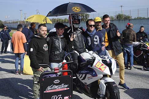 Trofeo Inverno - Moto BMW di Parini Mario atmosfere prima della gara al Trofeo Inverno 2015 presso lAutodromo del Levante