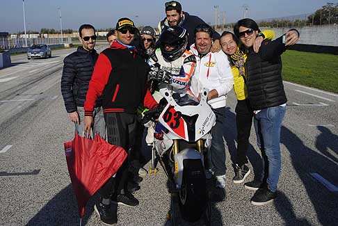 Classe Open - Moto Bmw di biker Oliva Giuseppe del Team Matera Racing atmosfere 3^ gara del Trofeo Inverno 2015