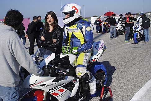 Open Amatori/Rookies - Yamaha R1 pole position Anastasia Pasquale 3^ gara, Classe Open Amatori al Trofeo Inverno 2015 presso lAutodromo del Levante