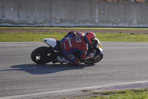 Trofeo Inverno 2015 - Yamaha biker Moreo Francesco curva Gargano Classe 600 Open/Amatori, 3^ Gara al Trofeo Inverno 2015 allAutodromo del Levante sul circuito di Binetto