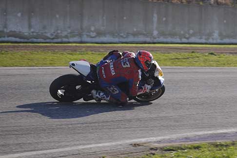 Trofeo Inverno 2015 - Yamaha biker Moreo Francesco curva Gargano Classe 600 Open/Amatori, 3^ Gara al Trofeo Inverno 2015 allAutodromo del Levante sul circuito di Binetto