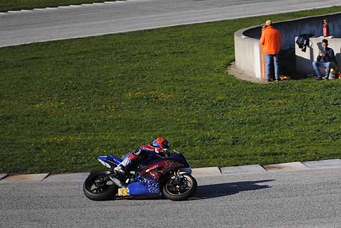 Trofeo Inverno 2015 - Yamaha pilota Moreo Francesco al tornantino Classe 600 Open/Amatori, 3^ Gara al Trofeo Inverno 2015 allAutodromo del Levante nel circuito di Binetto