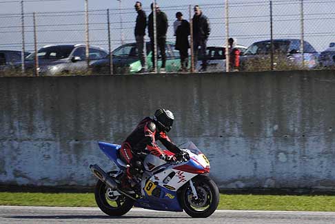 Trofeo Inverno - Gara Matarrese Valerio su moto Yamaha al Trofeo Inverno 2015 in pista presso lAutodromo del Levante 2015