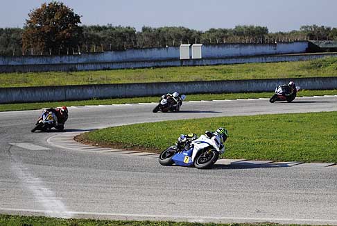 Trofeo Inverno 2015 - Gruppetto di coda al tornantino Classe 600 Open/Amatori, 3^ Gara al Trofeo Inverno 2015 allAutodromo del Levante sul tracciato di Binetto