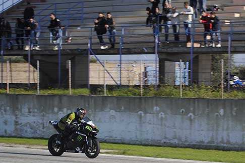 Trofeo Inverno 2015 - Kawasaki biker Miccelli Pietro Angelo sotto le tribune Classe 600 Open/Amatori, 3^ Gara al Trofeo Inverno 2015 allAutodromo del Levante