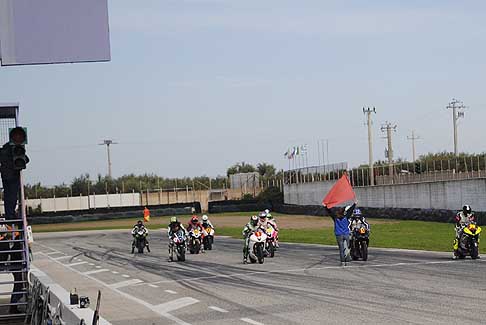 Trofeo Inverno - Partenza gara classe 600 Open/Amatori starting grid Trofeo Inverno 2015 presso lAutodromo del Levante di Binetto