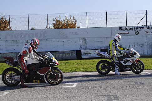 Open Amatori/Rookies - Stating grid prima fila Belviso Vito, in pole position Anastasia Pasquale in 3^ gara, Classe Open Amatori/Rookies al Trofeo Inverno 2015 presso lAutodromo del Levante