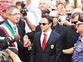 Felipe Massa con il sindaco della citt di Brisighella