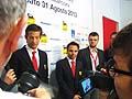 Felipe Massa e responsabili Ferrari per ritirare il premio Trofeo Lorenzo Bandini 2013