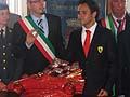 Ritiro del premio per Felipe Massa al XX Trofeo Lorenzo Bandini