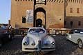 Alfa Romeo 6C Touring del 1949 a Pizza Castello a Ferrara, evento auto storiche Valli e Nebbie 2017 