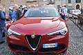 Alfa Romeo Stelvio anteriore in mostra a Ferrara a Valli e Nebbie 2017