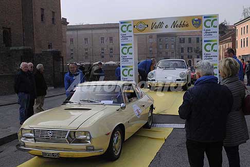Auto d´Epoca - Lancia Fulvia Sport Zagato 1.3 del 1967 del duo Saccomandi Claudio e Mazzolani Barbara a Valli e Nebbie 2017 partenza da Ferrara
