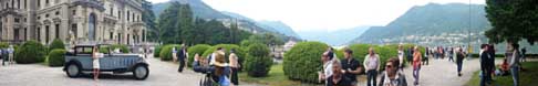 Esposizione auto storiche - Sugestiva panoramica al Concorso di Eleganza a Villa dEste sul lago di Como